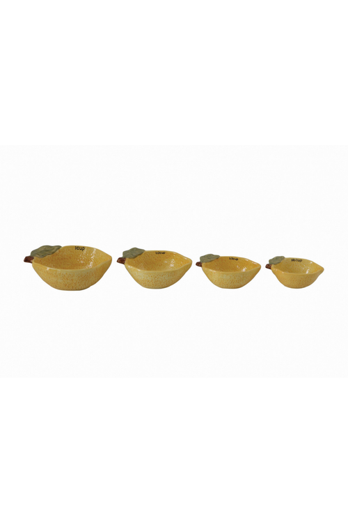 Ceramic Lemon Measuring Cups Set