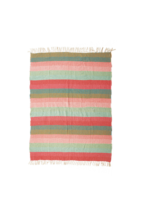 Summer Stripes Cotton Throw