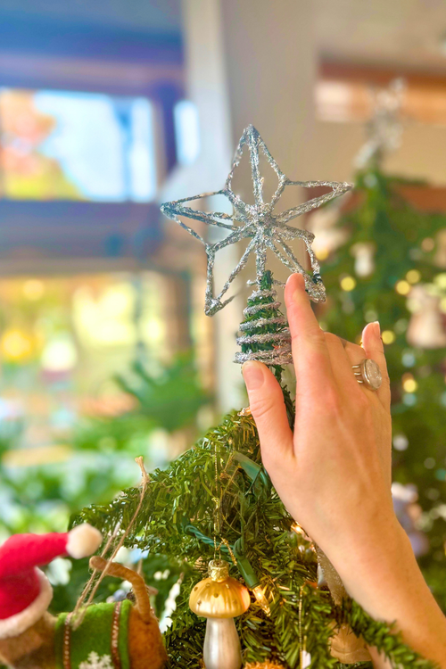 Tinsel Star Tree Topper