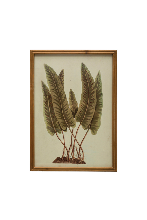 Vintage Fern Fronds Wall Decor