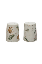    Creative-Co-Op-Wintertime-Botanical-Salt-and-Pepper-Shakers