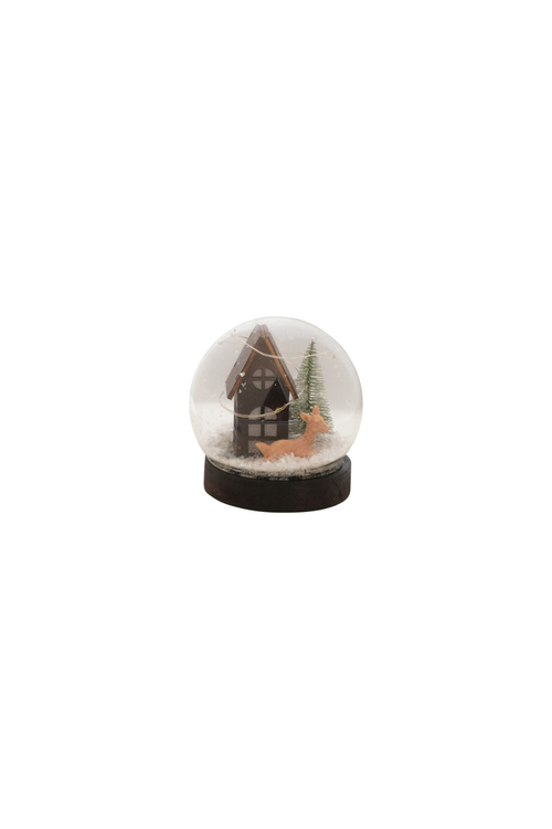 Cabin Scene Glass Snow Globe