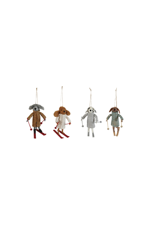 Cozy Ski Dog Ornament