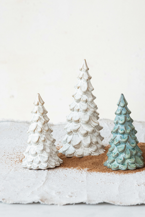 Cream Ceramic Trees