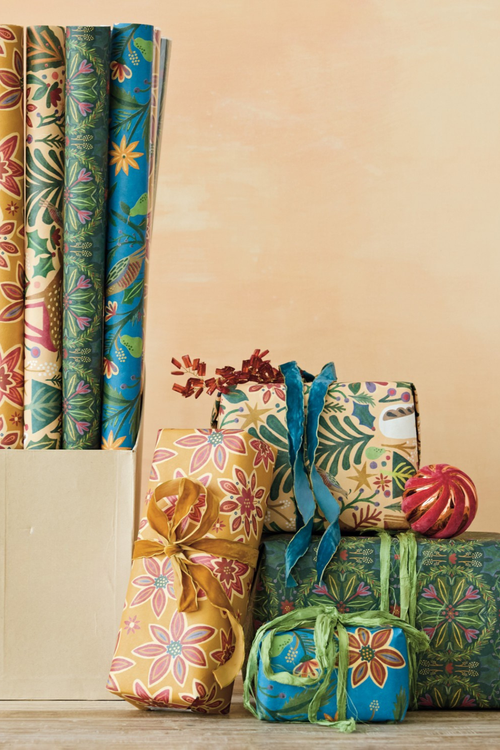 Recycled Wrapping Paper Sheets