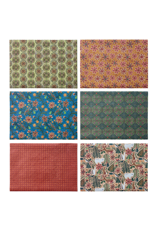 Recycled Wrapping Paper Sheets