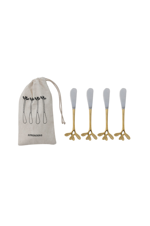 Gilded Leaf Canape Set