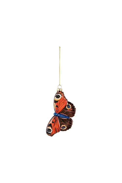 Mercury Glass Butterfly Ornament