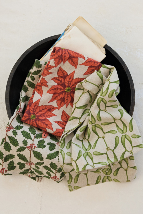 Seasonal Botanicals Printed Tea Towel