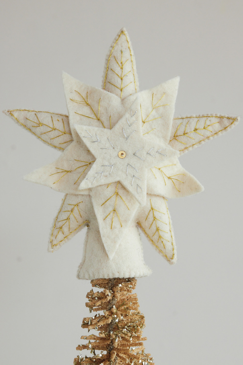 Wool Felt Star Tree Topper