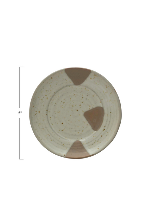 Creative-CoOp-Geo-Ceramic-Appetizer-Plate