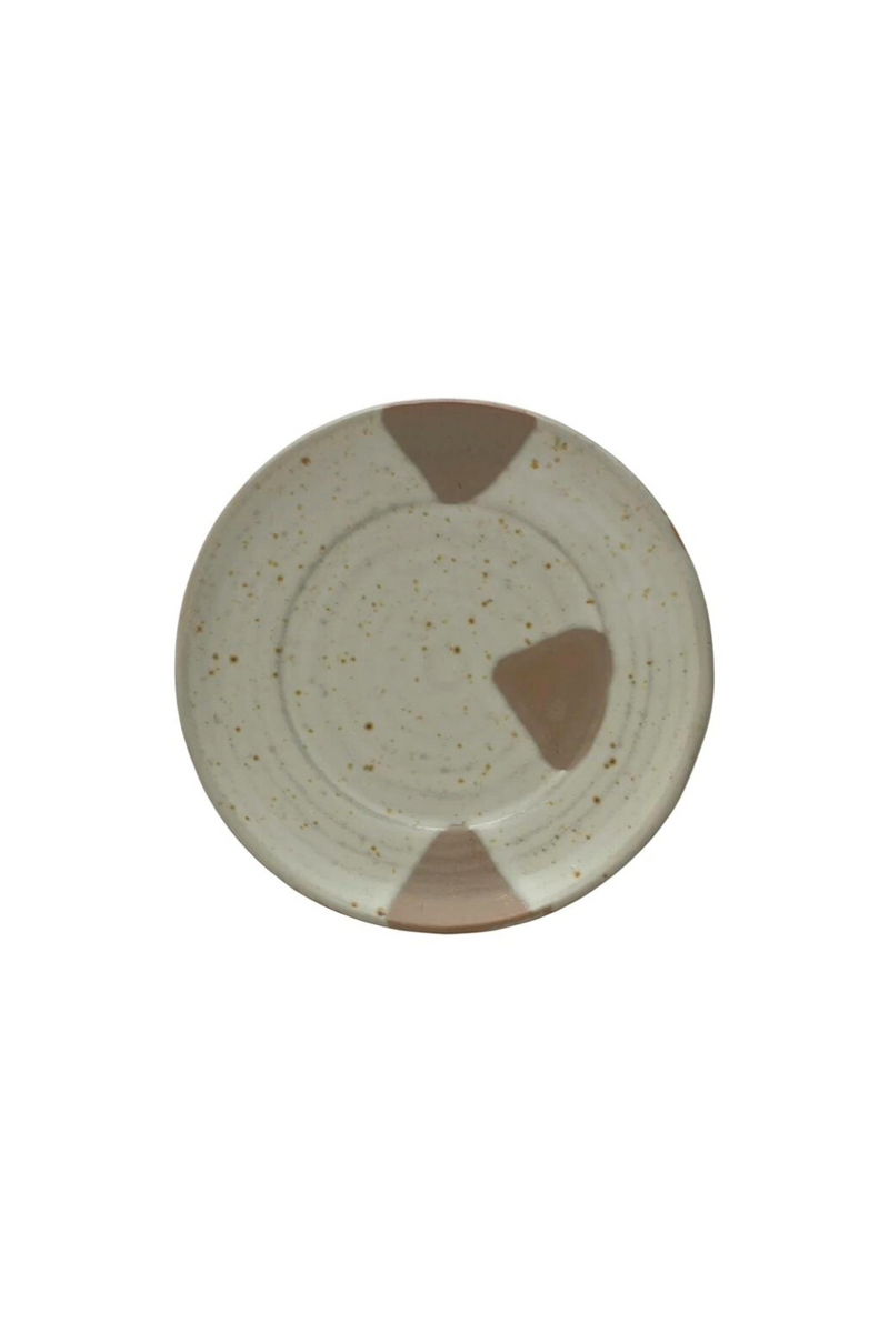 Creative-CoOp-Geo-Ceramic-Appetizer-Plate