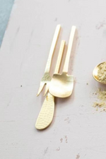 Creative-CoOp-Hammered-Gold -Stainless-Steel-Appetizer-Set