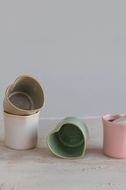 Ceramic Heart Shaped Cup