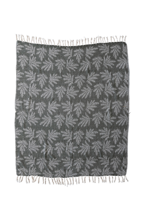 Creative-Co-op-Evergreen-Recycled-Cotton-Throw