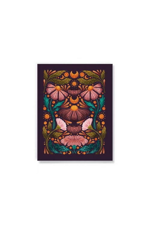 Midnight Bloom Medium Notebook