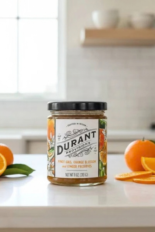 Durant Provisions Pinot Gris, Orange Blossom + Ginger Preserves
