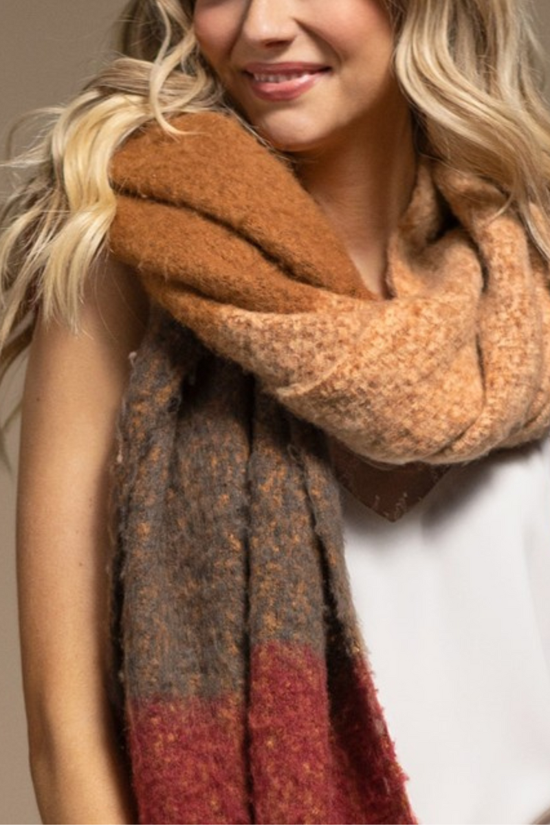 Chunky Color Block Scarf