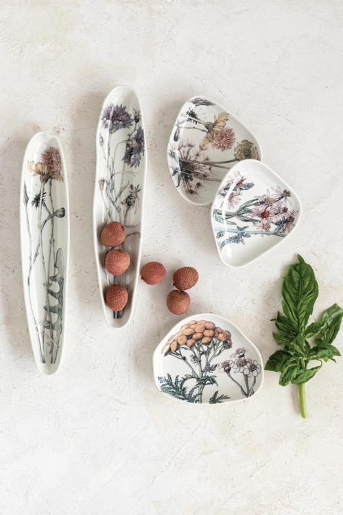 Wild Floral Ceramic Platter