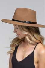 1 of 5:Everette Wool Panama Hat in Pecan