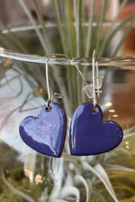 5 of 8:Heart Earrings with Enamel