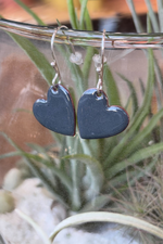 4 of 8:Heart Earrings with Enamel