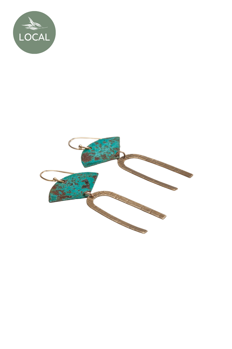 Forge-and-Fire-Patina-Feather-Earrings