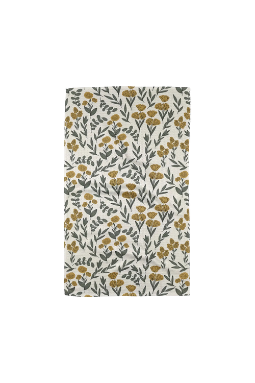 Geometry Kitchen Tea Towel - Charolette Yellow