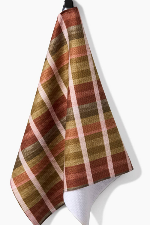 Geometry Kitchen Tea Towel - Fall Harvest Stripes