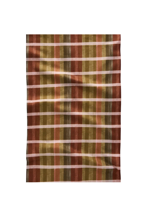 Geometry Kitchen Tea Towel - Fall Harvest Stripes