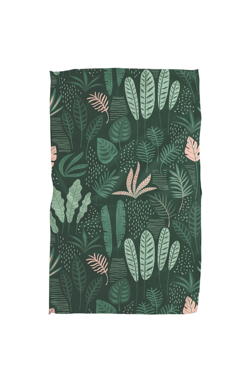 Geometry Kitchen Tea Towel - Forest Floor