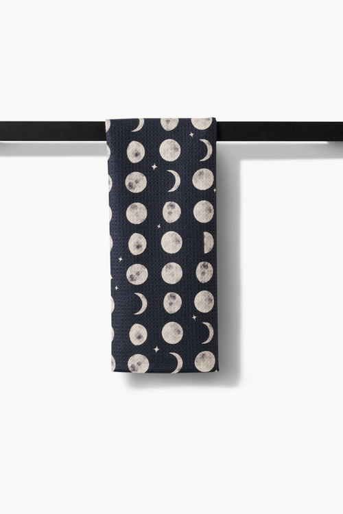 Geometry Kitchen Tea Towel - Moon Dot
