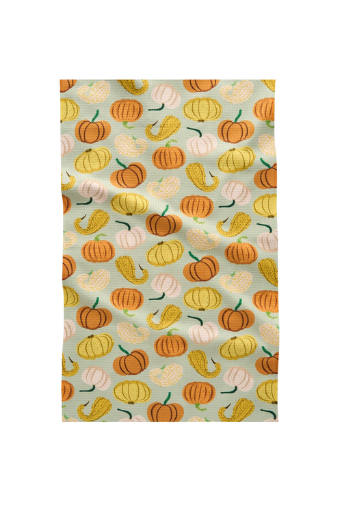 Geometry Kitchen Tea Towel - Pumpkins and Gourds