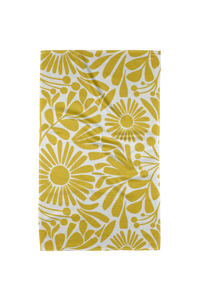 Geometry Kitchen Tea Towel - Sunlit Blooms