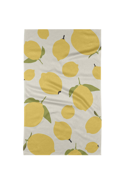 Geometry Kitchen Tea Towel - Sunny Lemons