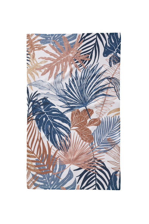 Geometry Kitchen Tea Towel - Tropical Forest