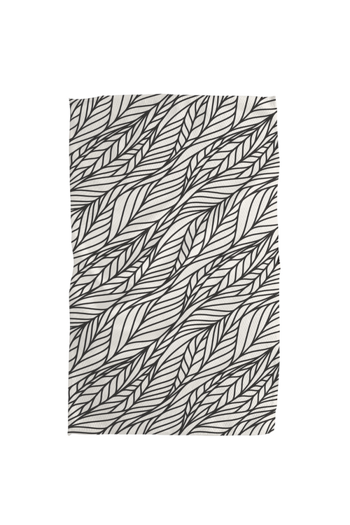 Geometry Kitchen Tea Towel - Black Forest