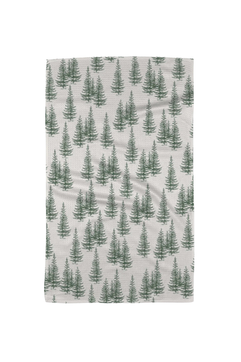 Geometry Kitchen Tea Towel - Christmas Forest