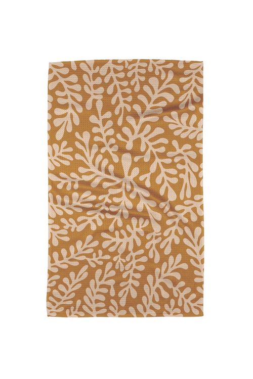 Geometry Kitchen Tea Towel - Golden Fall