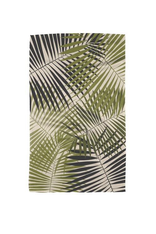 Geometry Kitchen Tea Towel - Green Fronds