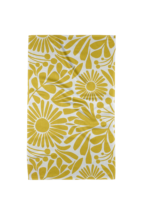 Geometry Kitchen Tea Towel - Sunlit Blooms