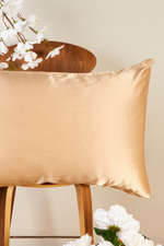 1 of 10:Gilded Fox Silk Pillowcase