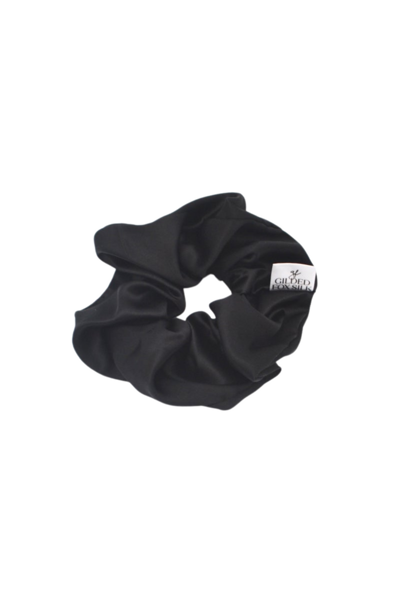 Gilded-Fox-Silk-Scrunchie-Standard-Onyx