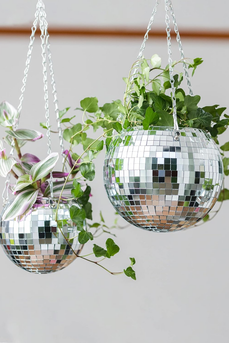 Golden-Hour-Gift-Co-Disco-Ball-Hanging-Planter