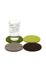 1 of 15:Graf Lantz Multicolored Round Felt Coaster Set