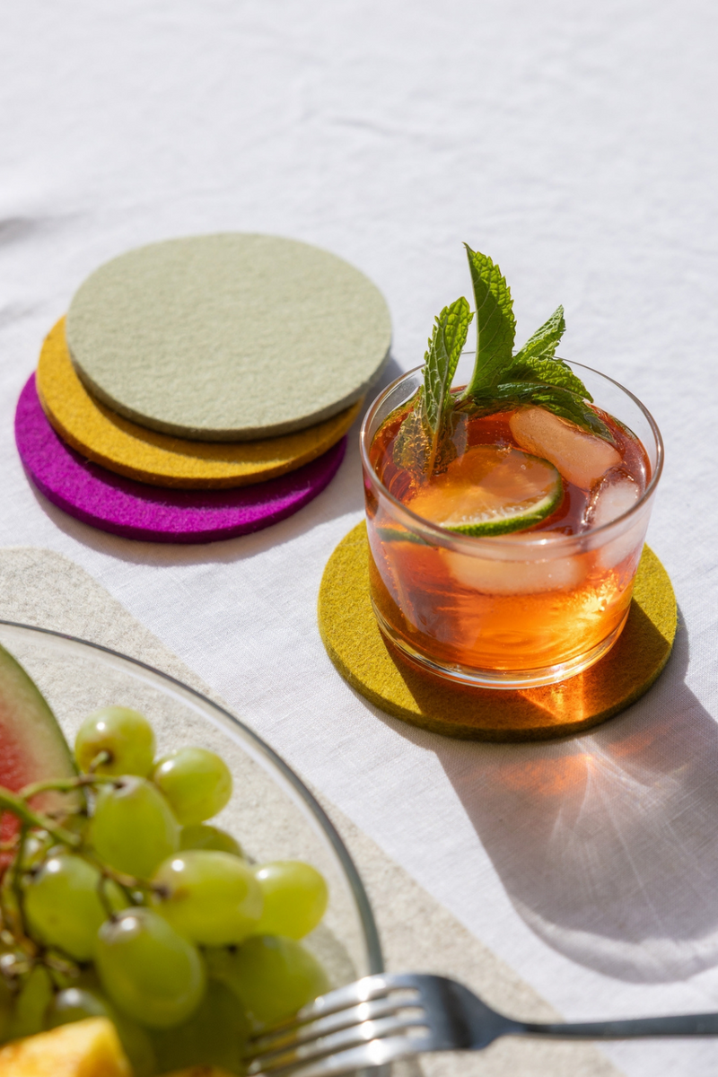 Graf-Lantz-Multicolored-Round-Felt-Coaster-Set-Golden-Hour