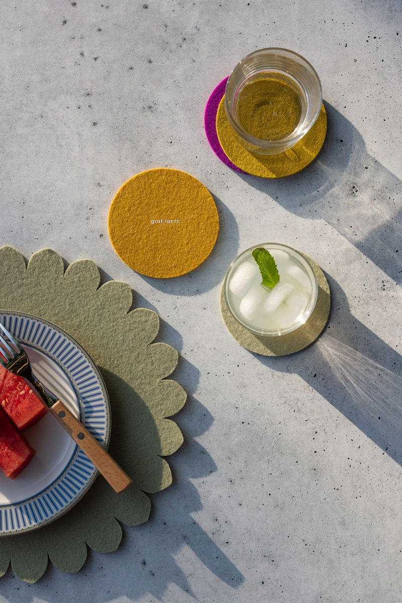 Graf-Lantz-Multicolored-Round-Felt-Coaster-Set-Golden-Hour