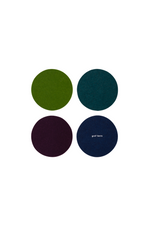 11 of 15:Graf Lantz Multicolored Round Felt Coaster Set