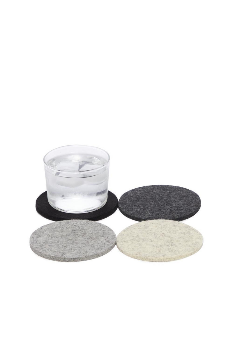 Graf-Lantz-Multicolored-Round-Felt-Coaster-Set-Noir