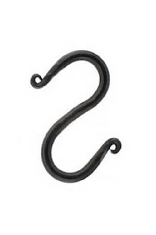 Black Hand-Forged S Hook